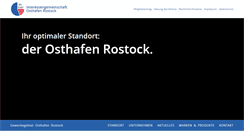 Desktop Screenshot of osthafen-rostock.de
