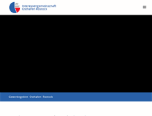 Tablet Screenshot of osthafen-rostock.de